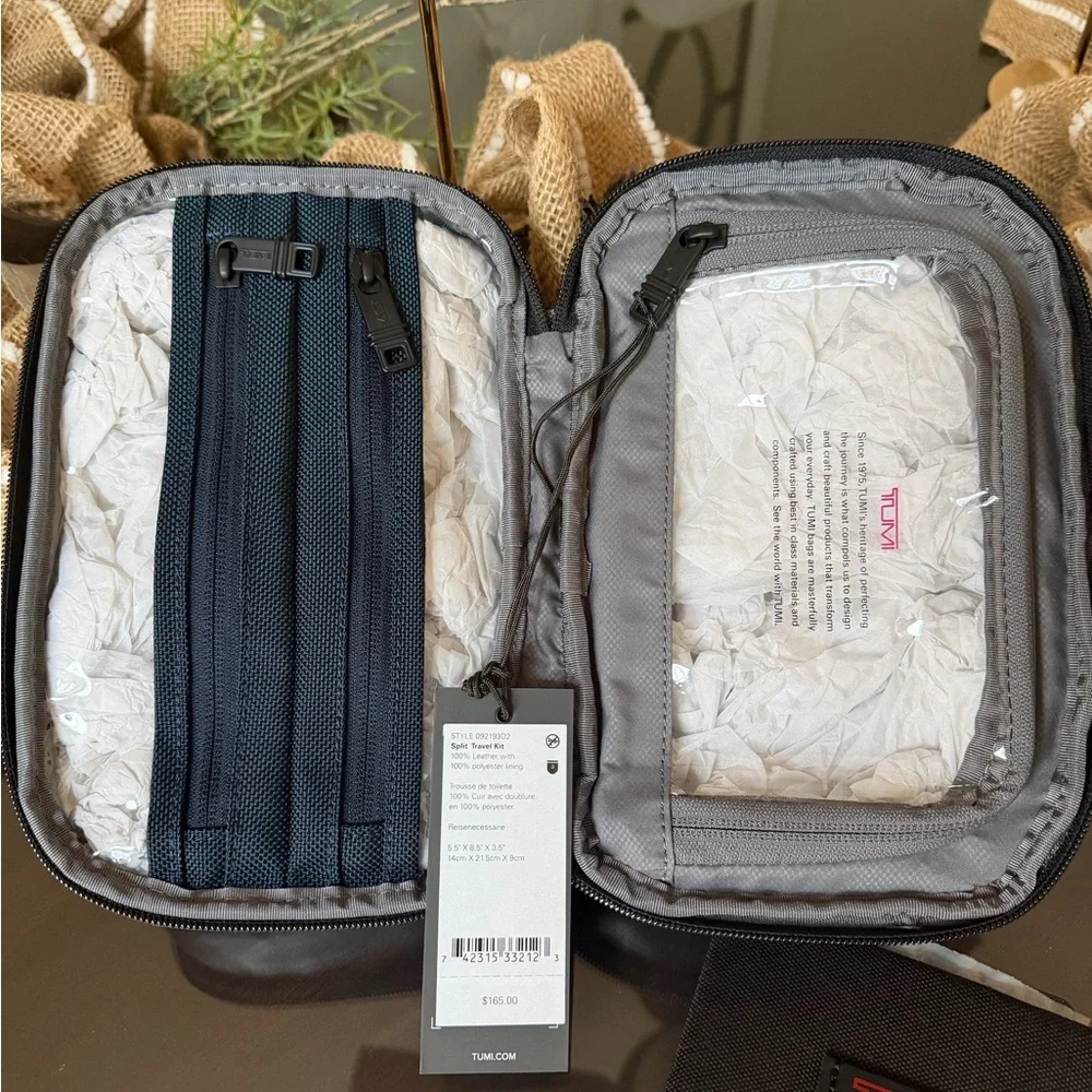 Tumi Black Toiletry Bag for Men